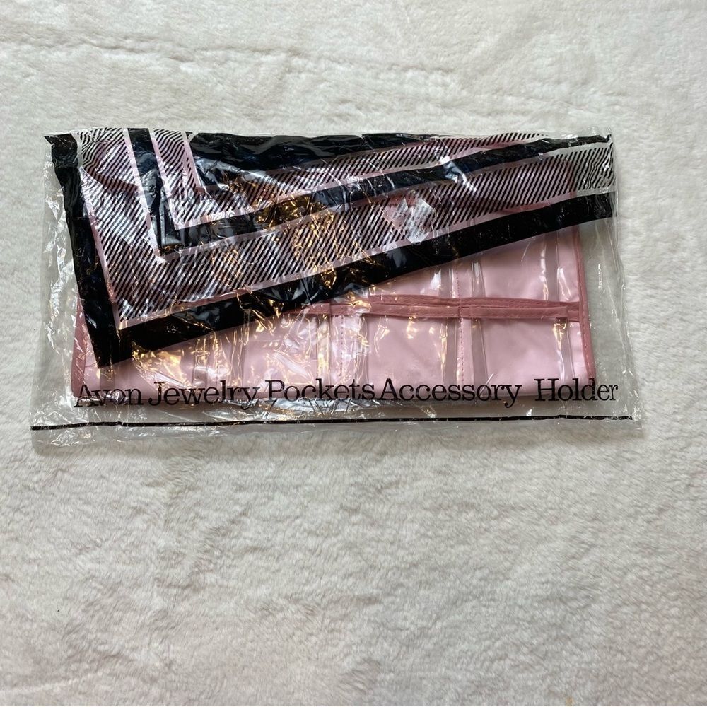 Avon Vintage Pink Jewelry Pocket Accessory Holder New In Bag